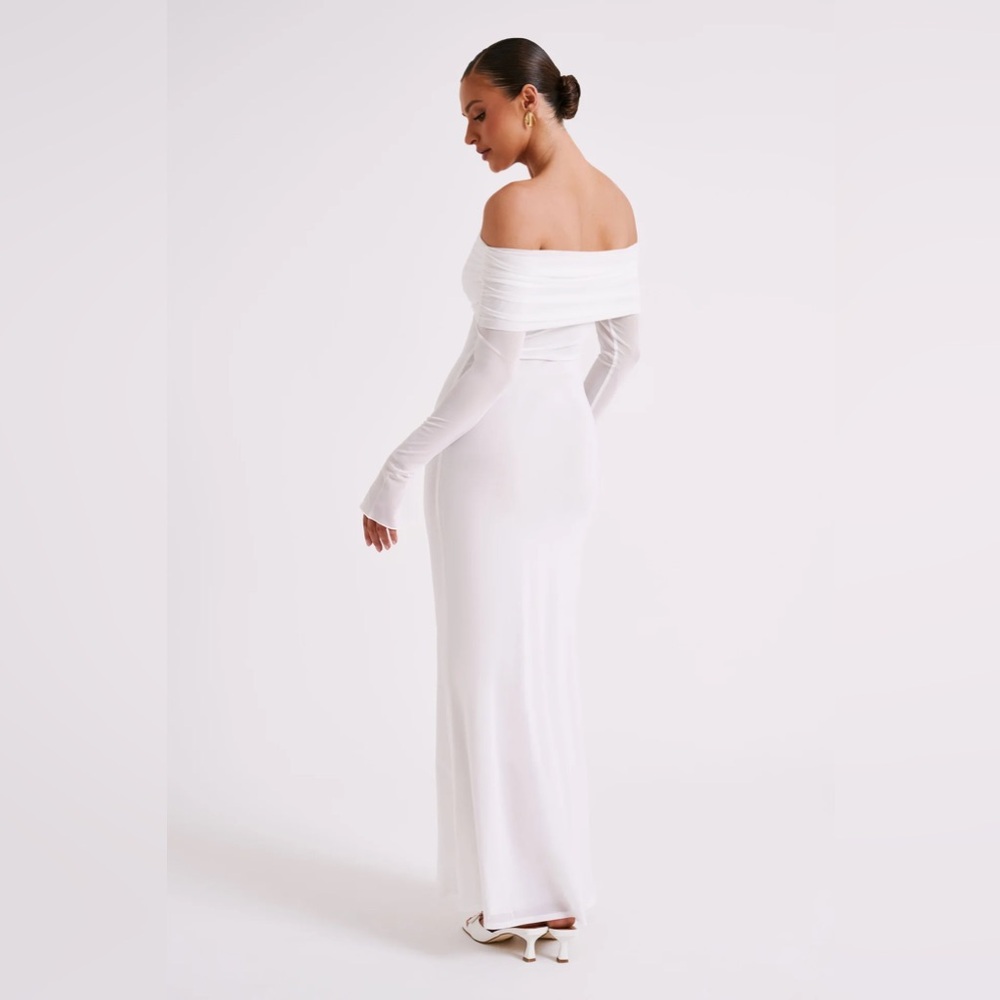 Meshki White Off-Shoulder Maxi Dress - Picture 5 of 12